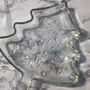 Borgonovo Italian Glass Christmas Tray